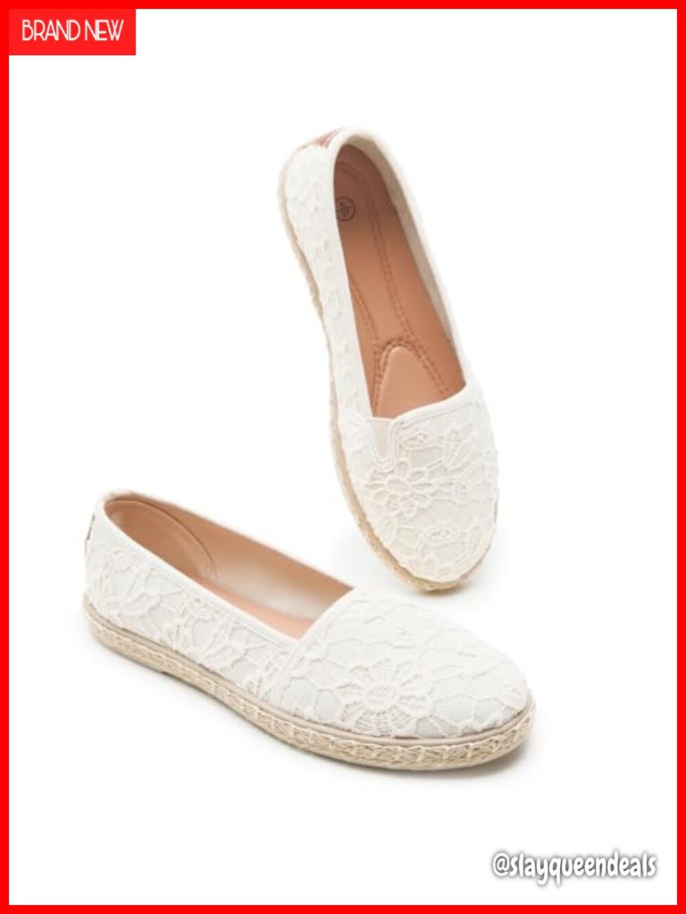 Women's Flats Flower Embroidered Ballet Slip-On Dress Shoes